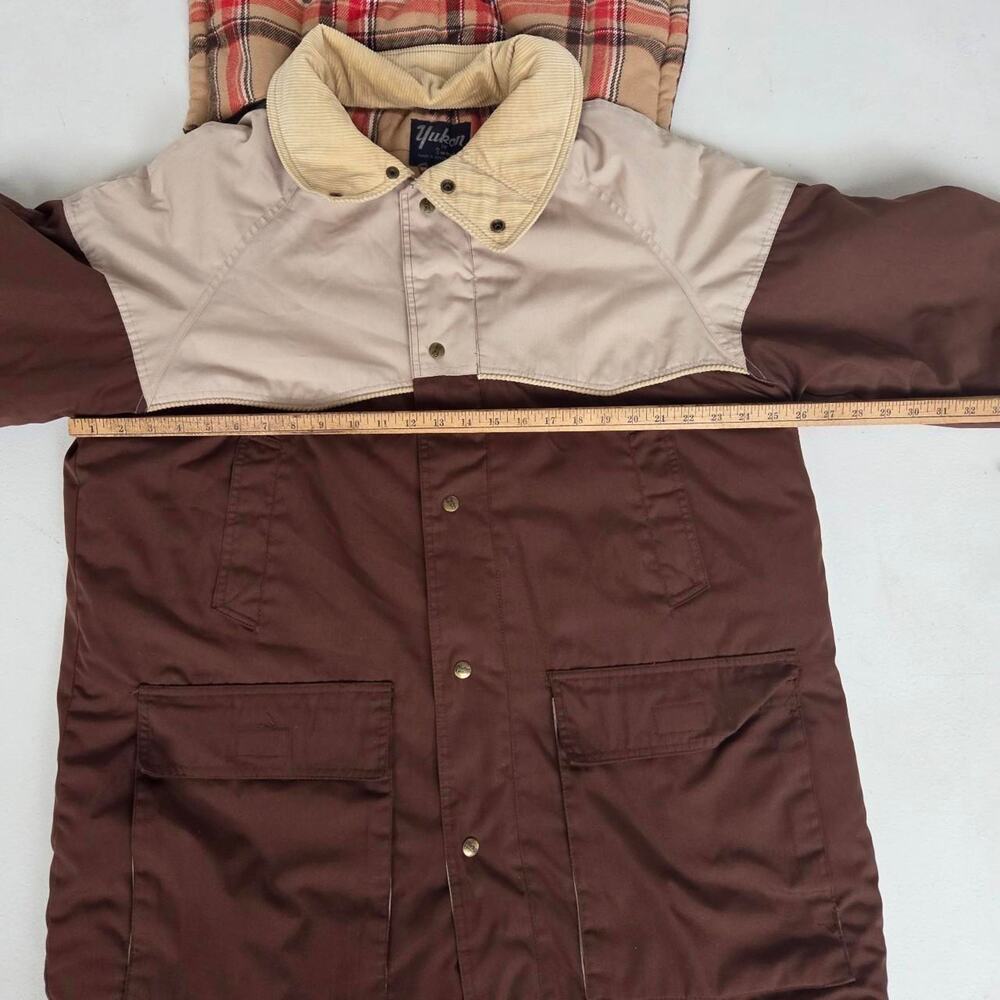 Vintage Western Barn Coat Brown Tan Yukon Sweet Insulated Hooded XL - Picture 8 of 8